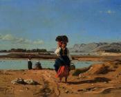 保罗 卡米尔 吉谷 : Laundresses by the Durance